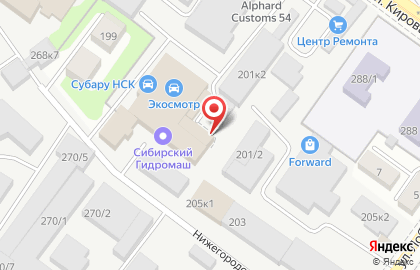 Торговый дом Сибирский камень на Нижегородской улице на карте