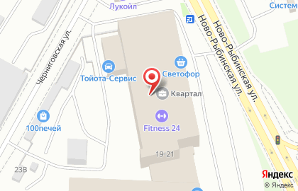 Кубик на Ново-Рыбинской улице на карте