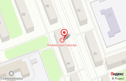 Северодвинская городская больница №1 на улице Капитана Воронина на карте