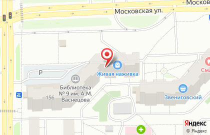Бакалейный магазин на Московской улице на карте