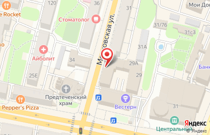 Магазин постельных принадлежностей и одежды Текстиль на Московской улице на карте