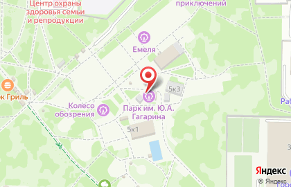 Новокузнецкий парк культуры и отдыха им. Ю.А. Гагарина на карте