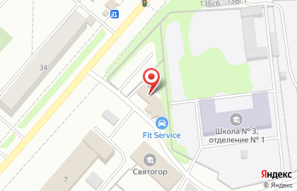 Автосервис FIT SERVICE на проспекте Лапенкова в Ачинске на карте