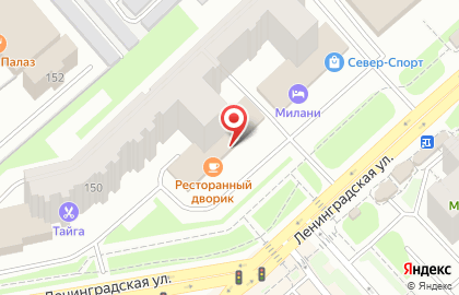 Торгово-сервисная компания Дельта на улице Ленинградской на карте