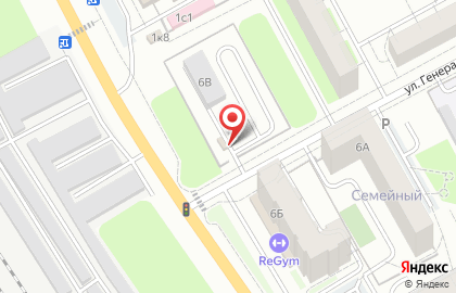 Автостоянка в Кургане на карте