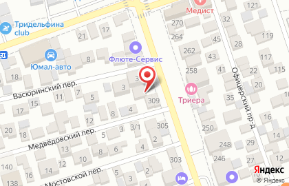 Сурдоцентр на Рашпилевской улице на карте