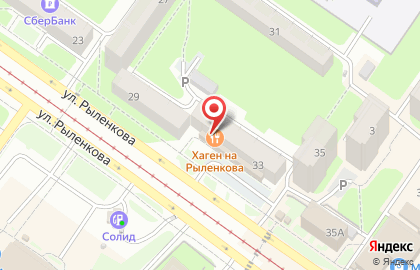 Ресторанный комплекс Hagen на улице Рыленкова на карте