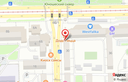 Продуктовый магазин Янта в Октябрьском районе на карте