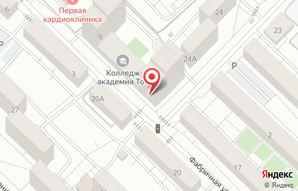 Супермаркет Метрополис на Фабричной улице на карте