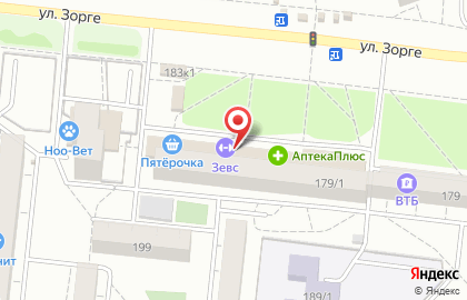 Спортивный клуб Зевс в Кировском районе на карте