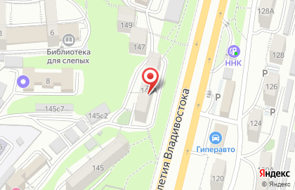 ТаоБао на проспекте 100-летия Владивостока на карте