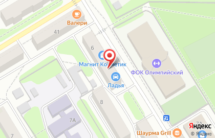Магазин автотоваров Ладья на проспекте Маяковского на карте