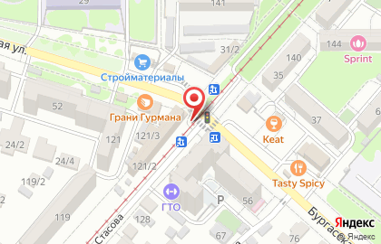 Территория Активности Fly zone в Карасунском районе на карте