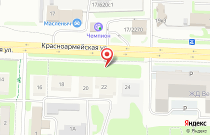 Сеть продуктовых магазинов, ИП Бац М.В. на Красноармейской улице на карте