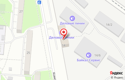 Компания Скат Металлопрокат на Комсомольской улице на карте
