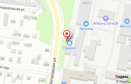 Vianor на Загородной улице на карте