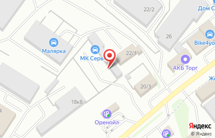 Автотехцентр AC Service на улице Монтажников на карте