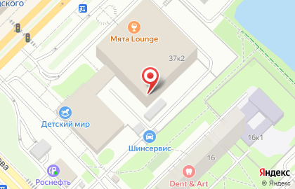 Кальян-бар Мята Lounge на проспекте Вернадского на карте