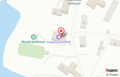 Каменская бумажно-картонная фабрика на карте