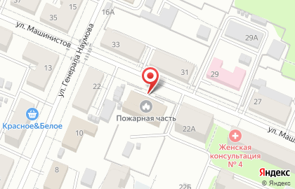 Пожарная часть №58 в Дзержинском районе на карте