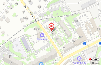 Социальный коммерческий банк ПримСоцБанк на улице Курчатова на карте