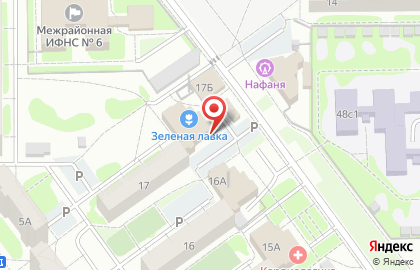 Фруктово-овощной киоск на карте