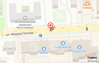 ТВОЕ на улице Фёдора Попова на карте