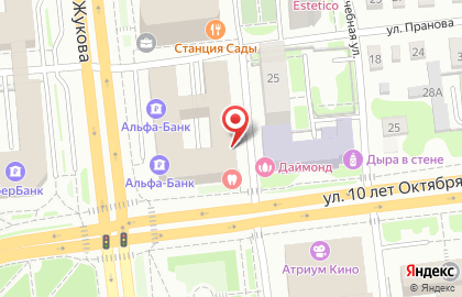 Студия цифровой печати Принт Маркет на улице Маршала Жукова на карте