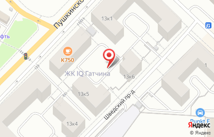 Строительная компания Ленстройтрест на Пушкинском шоссе на карте