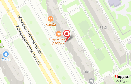 Служба экспресс-доставки Сдэк на Комендантском проспекте на карте