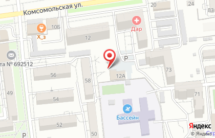 Продовольственный магазин У Ивана на Комсомольской на карте