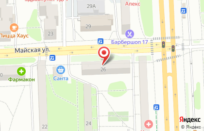 Студия развития детей Умняшки на Майской улице на карте