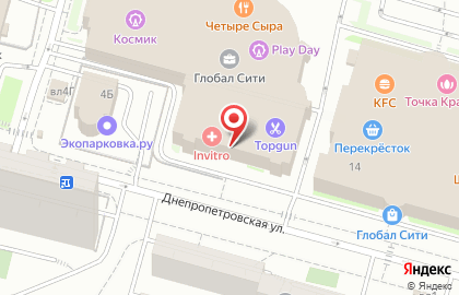 Отделение ПромСвязьБанк на Днепропетровской улице на карте