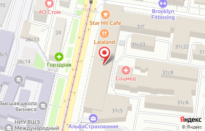 Ресторан LALALAND м. Шаболовская на карте