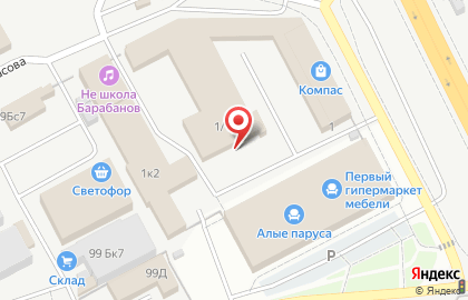 Магазин Ванны 45 на проспекте Машиностроителей на карте