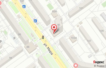 Банкомат СКБ-банк на улице Мира на карте