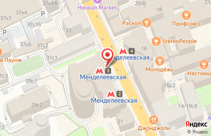 Школа иностранных языков Allada School на Менделеевской на карте
