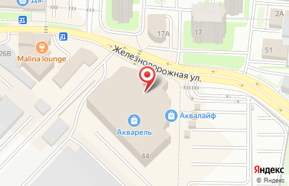 Зоомагазин ЧЕТЫРЕ ЛАПЫ на Железнодорожной улице на карте