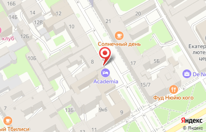 Отель Academia в Василеостровском районе на карте