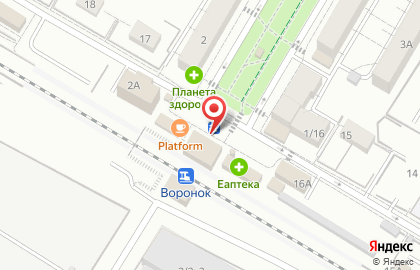 Воронок, железнодорожная станция на карте