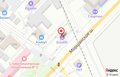 АЗС EuroOil в Тамбове на карте