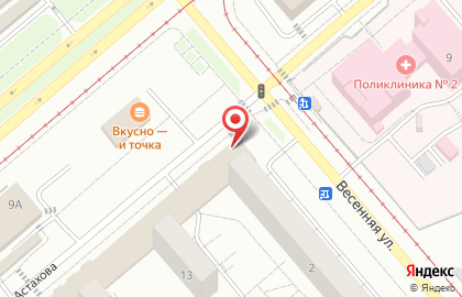 Зоомагазин ЧЕТЫРЕ ЛАПЫ на улице Астахова на карте