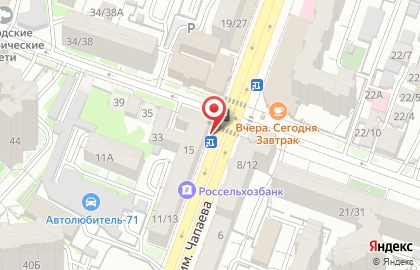 Пекарня Хлебница в Октябрьском районе на карте