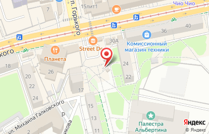 Магазин печатной продукции Пресса 39 на улице Рокоссовского на карте