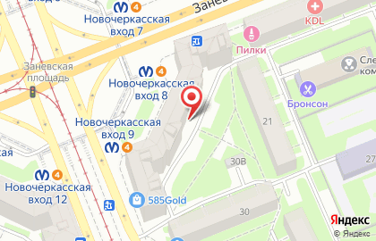 Балтийский Банк (круглосуточно) на Новочеркасском проспекте на карте