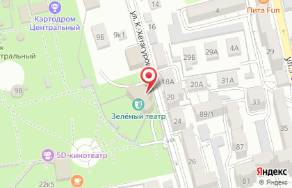 Автостоянка в Ставрополе на карте