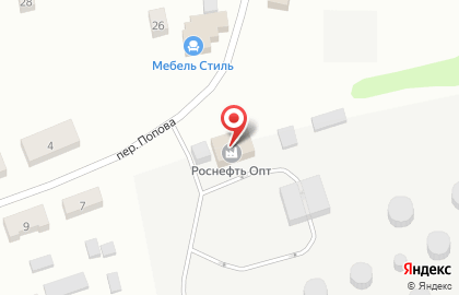 РН-Учет в переулке Попова на карте
