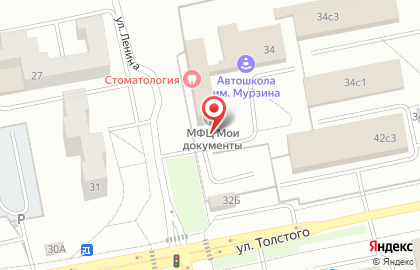 Многофункциональный центр Мои документы в Центральном районе на карте