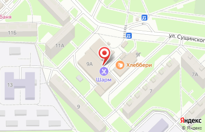 Парикмахерская Шарм в Саранске на карте