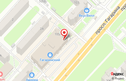 Нижегородский филиал Банкомат, БинБанк на проспекте Гагарина на карте